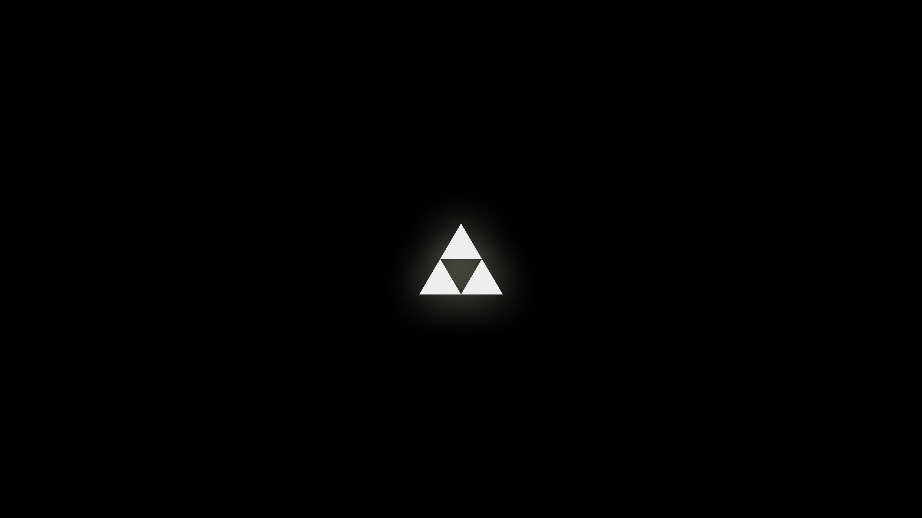 3840x2160 minimalistic Triforce 4k wallpaper