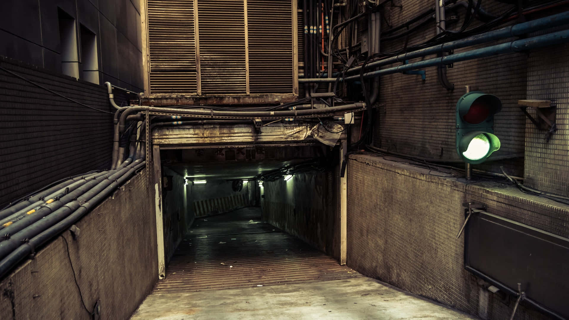 1920x1080 Download Dirty City Underground Parking