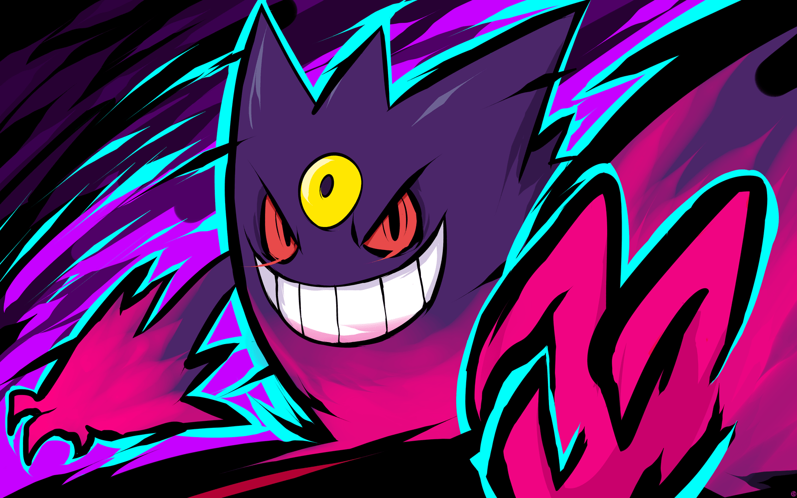 1600x1000 Mega Gengar Wallpaper