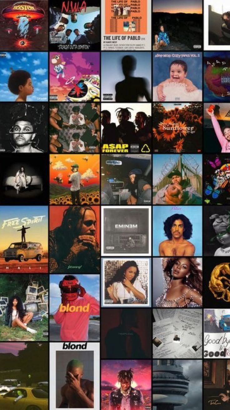 736x1308 Album collage. Black aesthetic