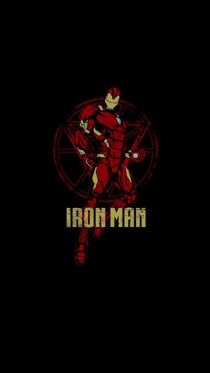 Hình nền người sắt 736x1308 Amoled iron Man.  Hình nền điện thoại thông minh