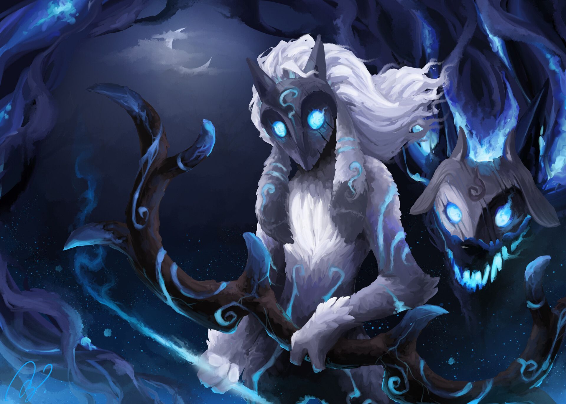 1920x1371 Kindred [League of Legends]