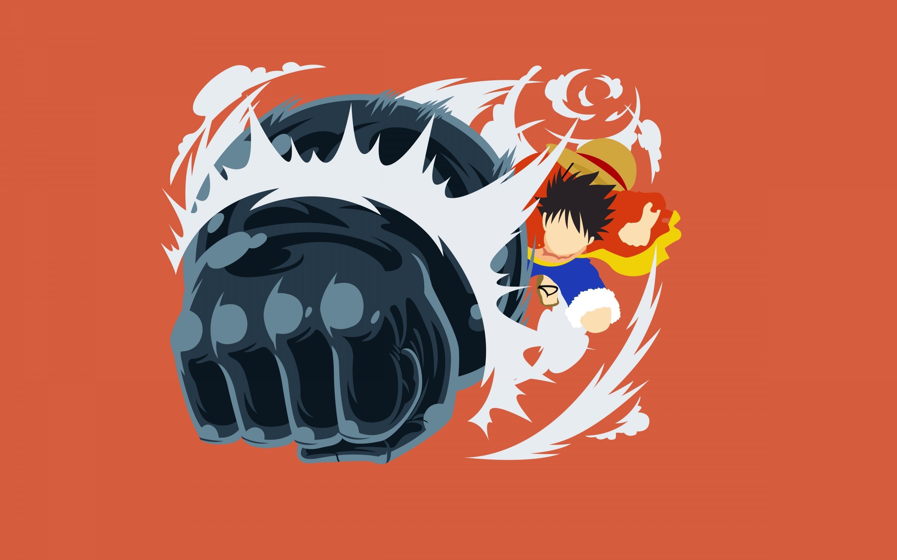 2880x1800 Monkey D. Luffy Wallpaper 4K, Fist, One