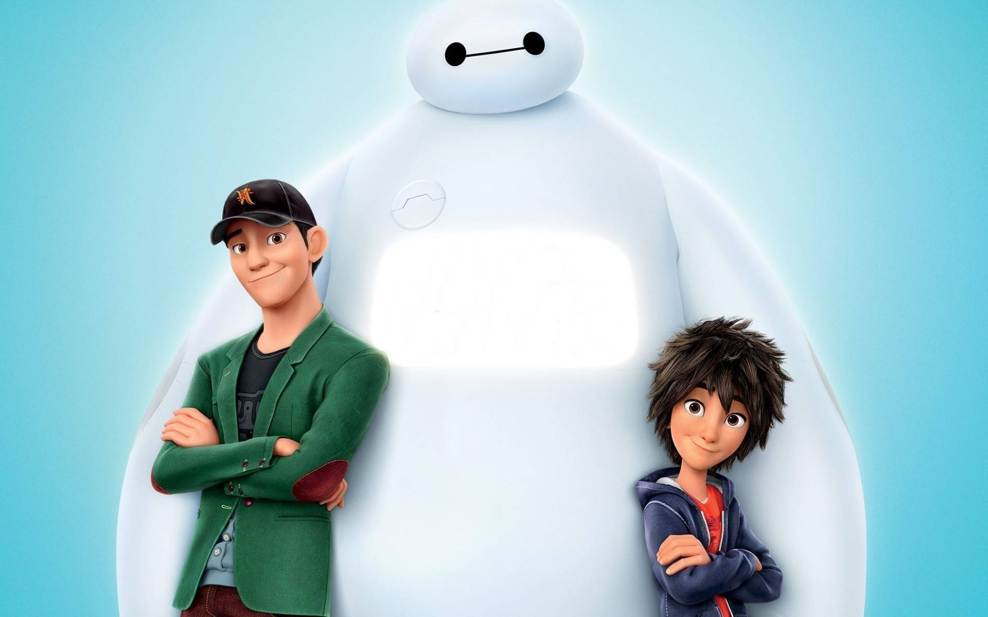 1920x1200 Baymax, Hiro And Tadashi Wallpaper