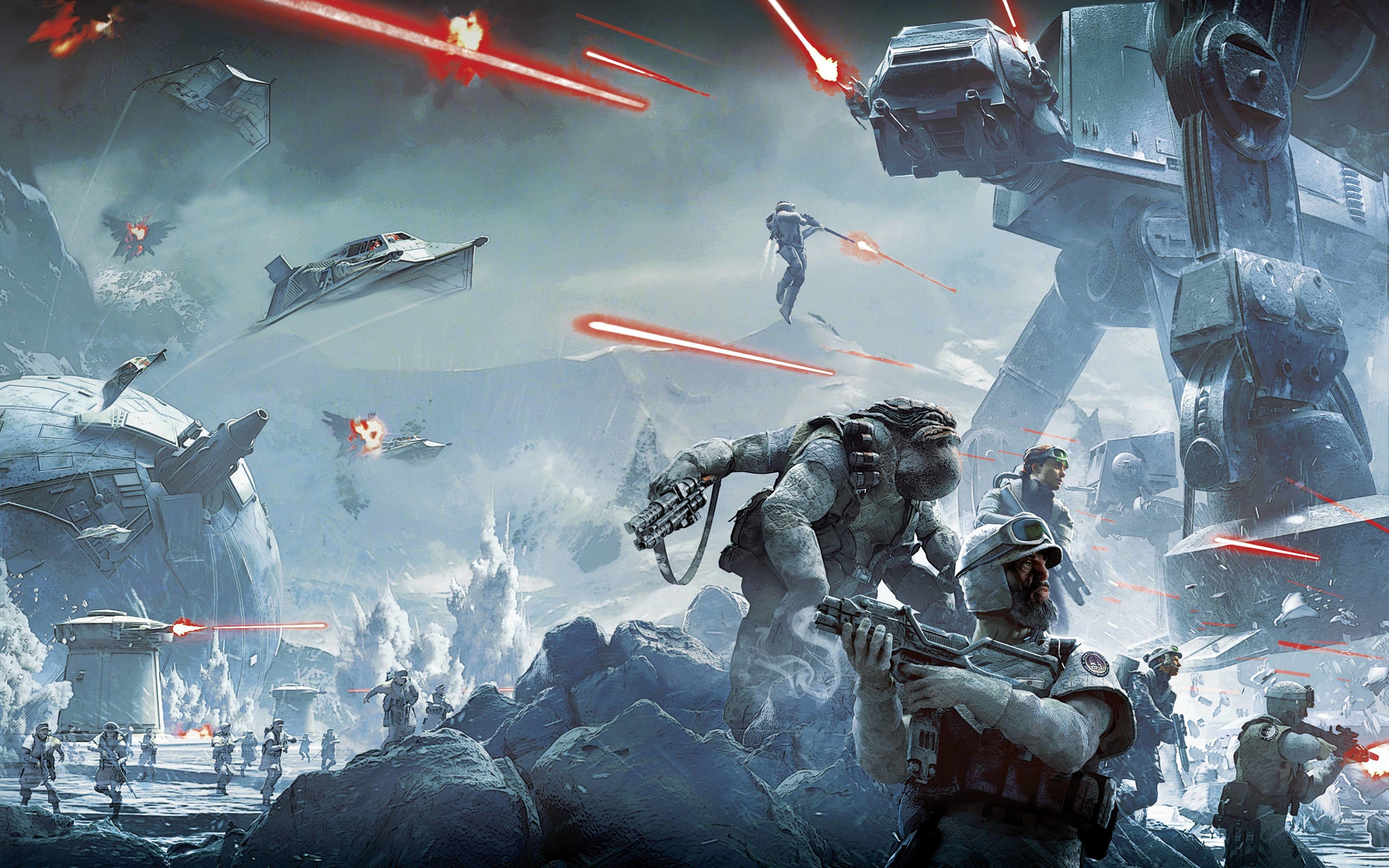 3840x2400 image Star Wars Battlefront 2015 Soldiers Games Ships 3840x2400