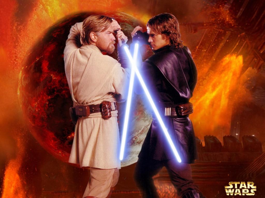 1024x768 Obi Wan Kenobi Vs Anakin Skywalker Episode III (2) 1024x768