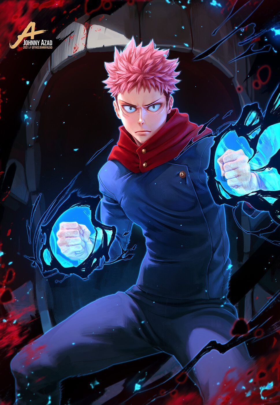 969x1400 Jujutsu Kaisen // Itadori
