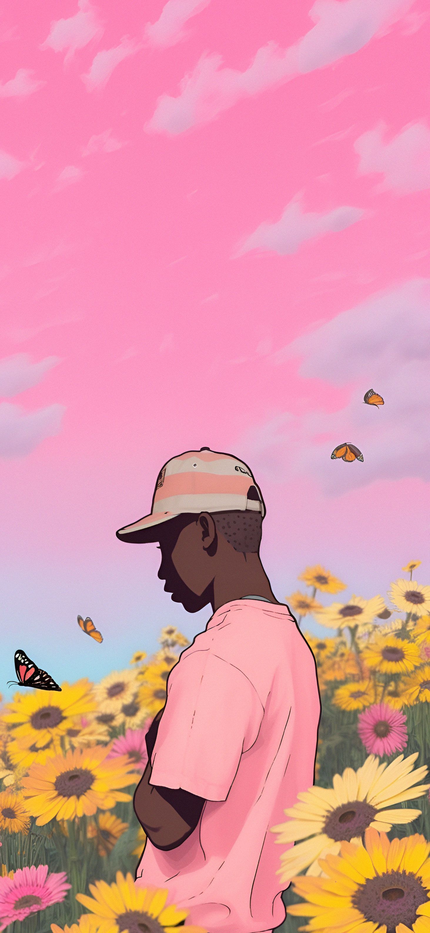 1463x3171 Sunflowers Wallpaper