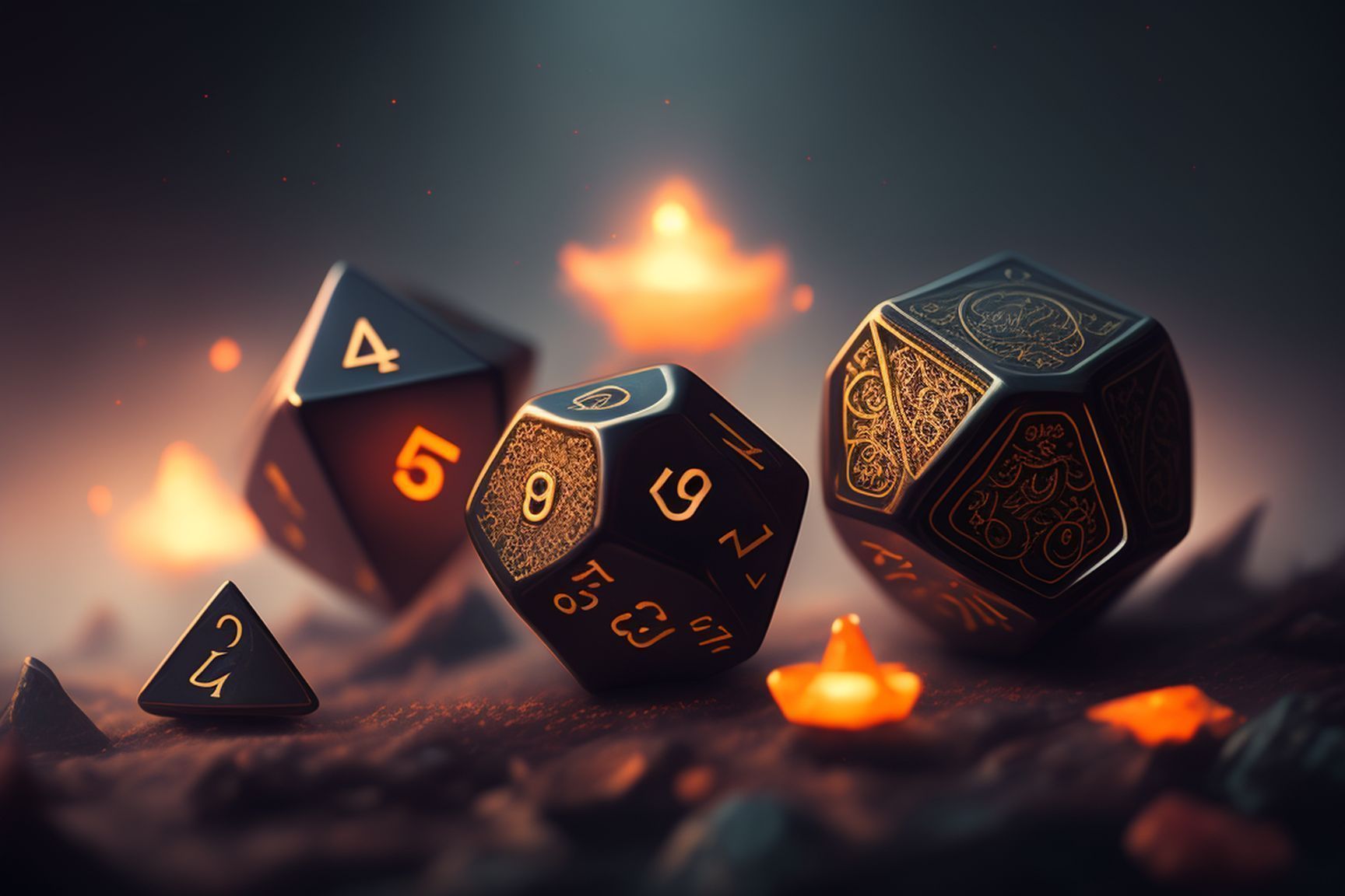1728x1152 amelinlali: magic gaming dice on dark