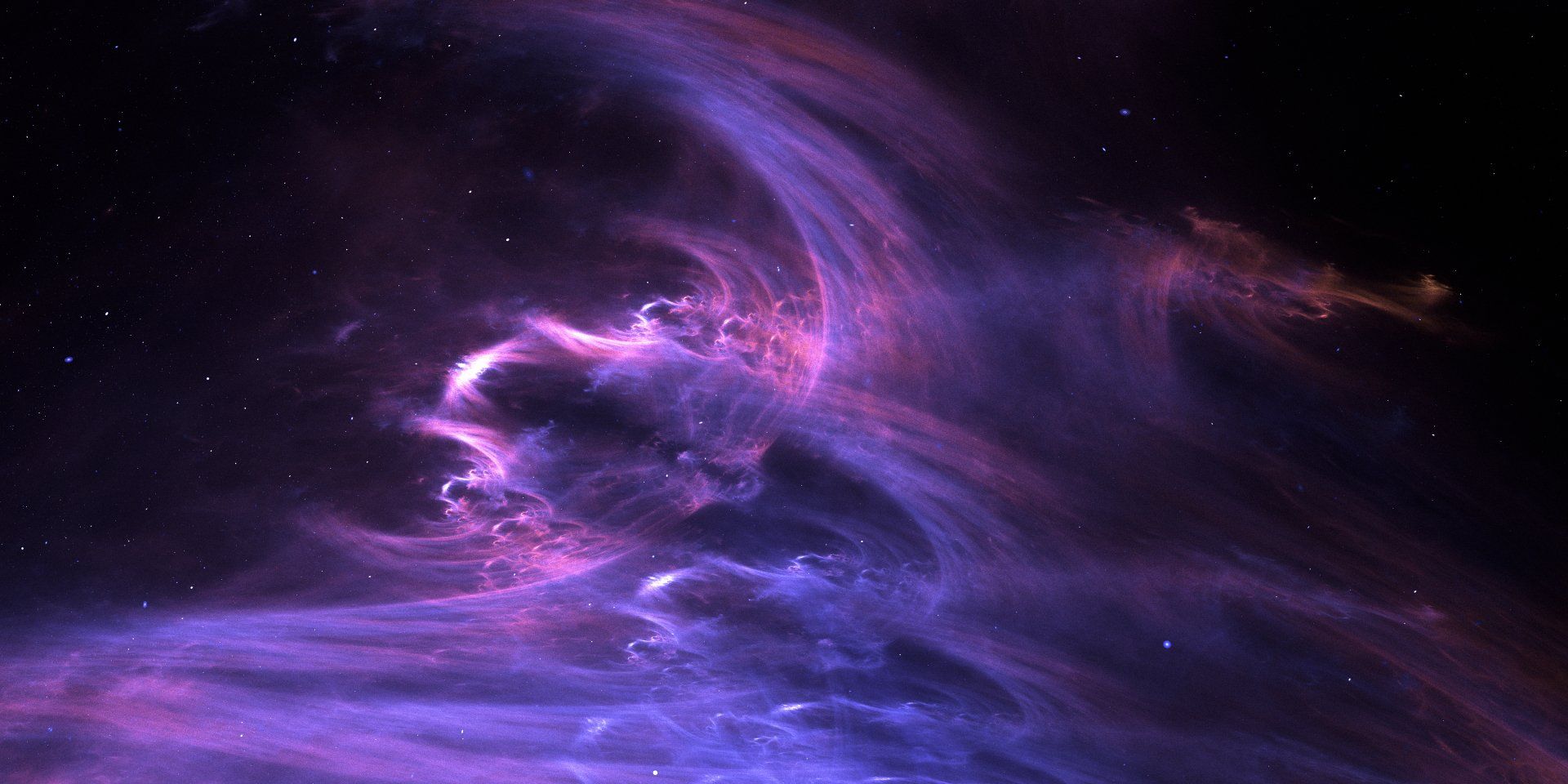 1920x960 5K Ultra HD: Purple Nebula