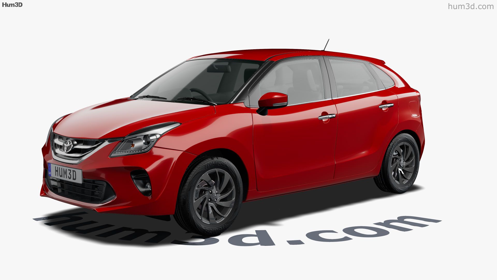 1920x1080 view of Toyota Glanza 2022 3D model