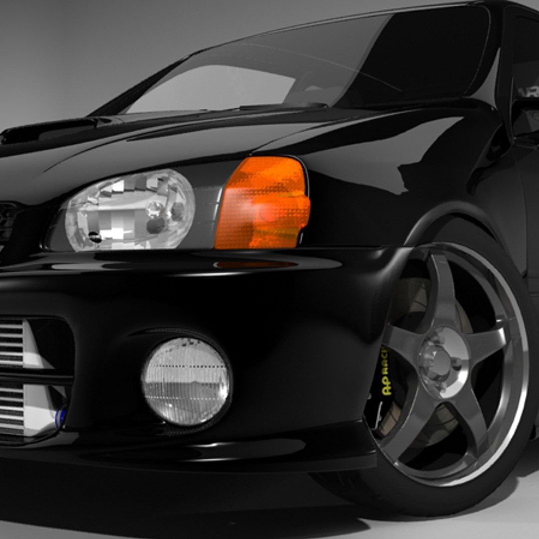 1080x1080 3D model toyota starlet glanza