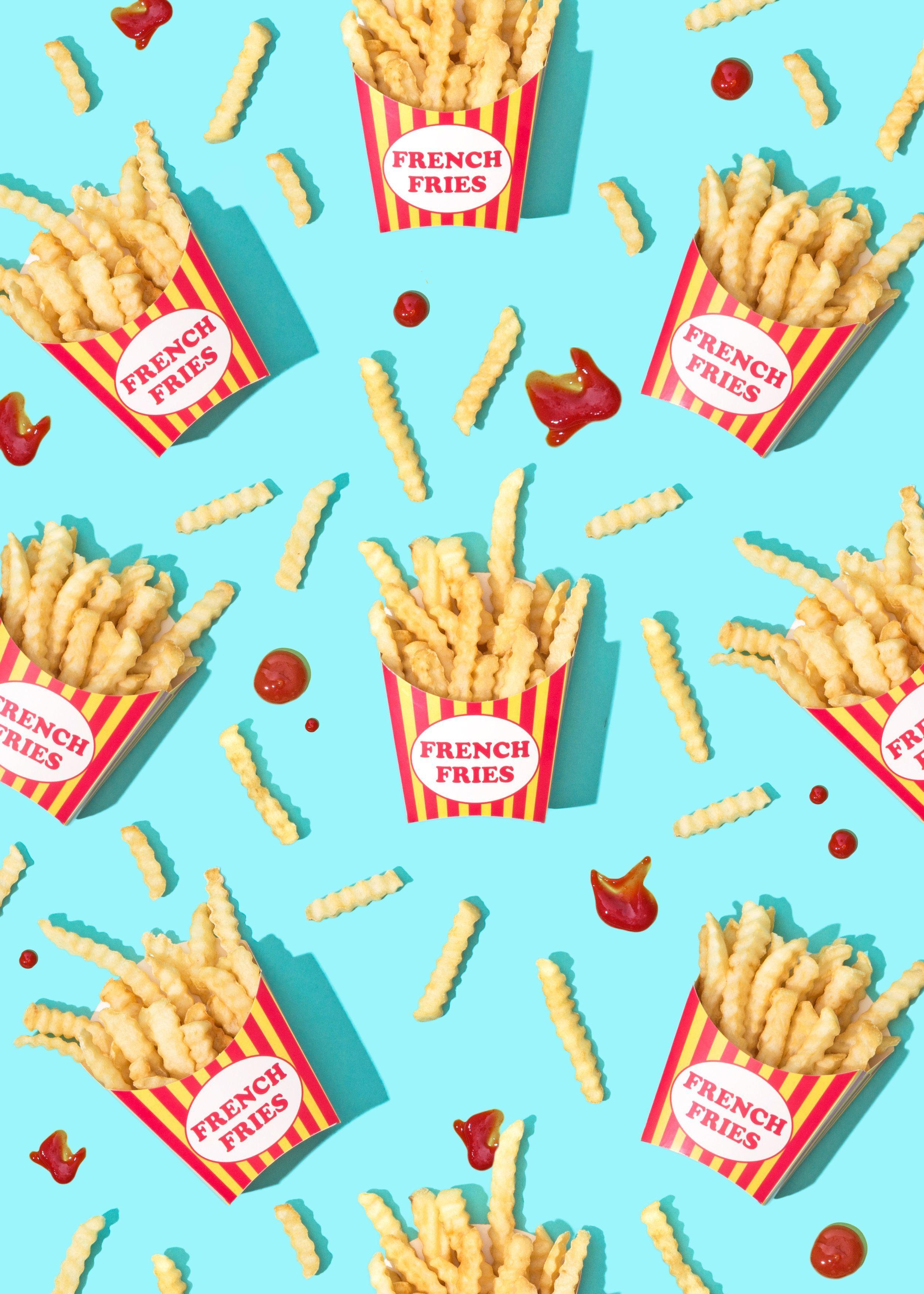Yellow fried potatoes french fries  Cute French Fries HD wallpaper   Pxfuel