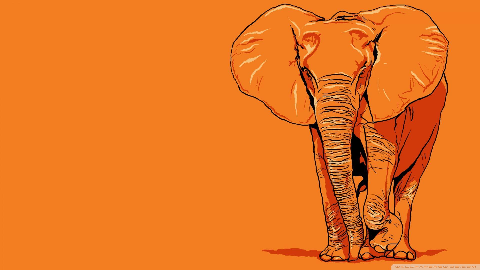 1920x1080 Elephant Vector Art Ultra HD Desktop Background Wallpaper for 4K UHD TV : Tablet
