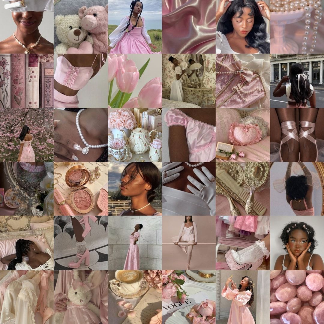 1080x1080 DIGITAL Black Girl Coquette Collage