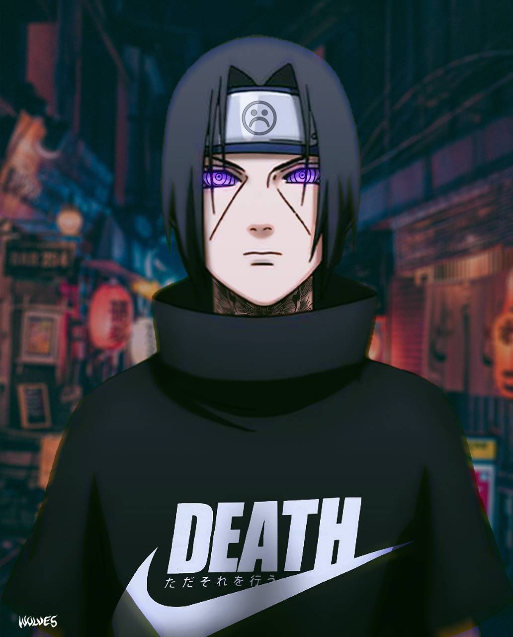 1032x1280 Itachi Nike Wallpaper