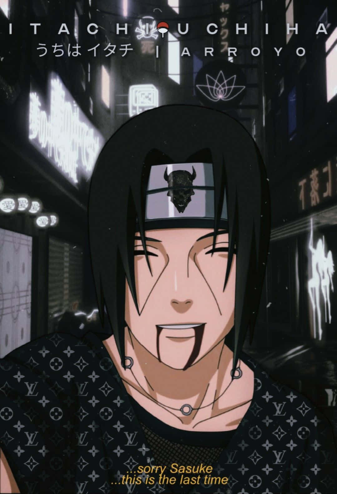 1080x1584 Download Itachi Aesthetic Blood Coming