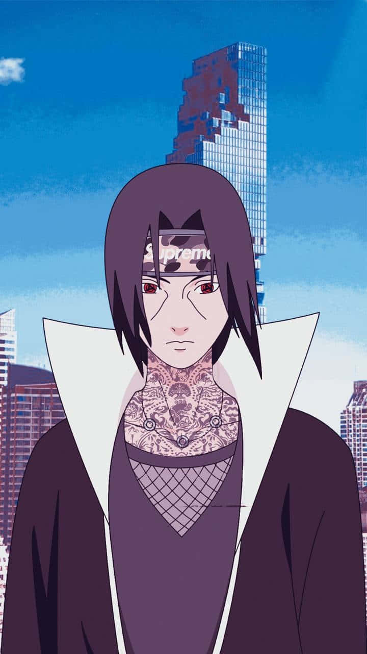 720x1280 Itachi Aesthetic With Full Neck Tattoo