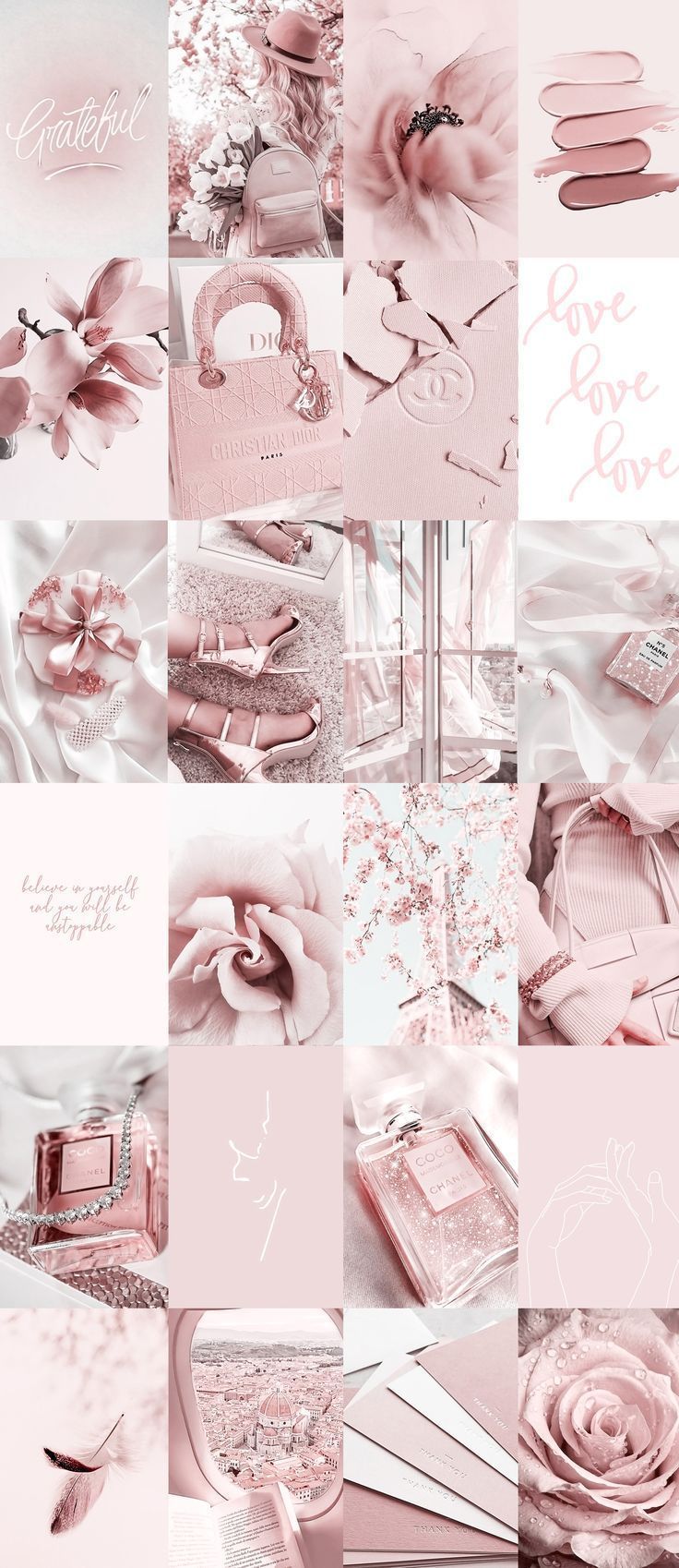 Light Pink Collage Wallpapers - Top Free Light Pink Collage Backgrounds ...