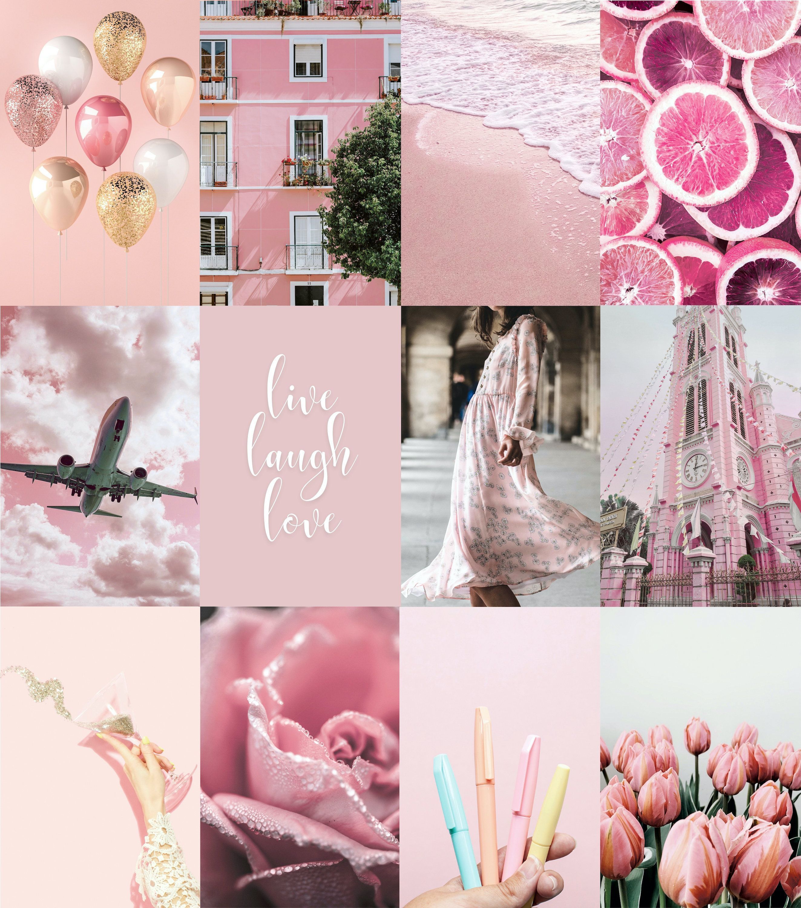 2647x3000 Wall Collage Kit, Pink Collage Kit