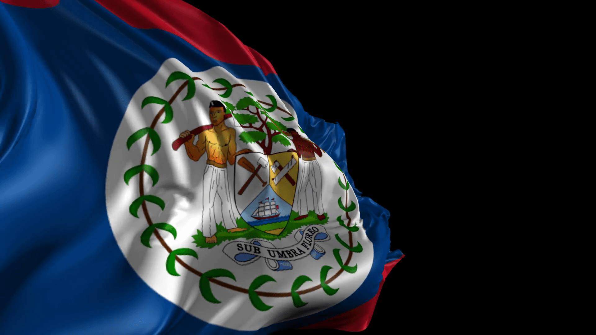 1920x1080 Azw Descargar Flag Of Belize Beautiful 3D Animation Of The