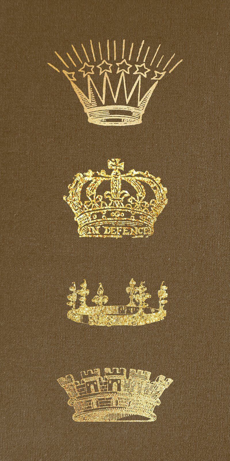 800x1606 Golden baroque style crown illustration