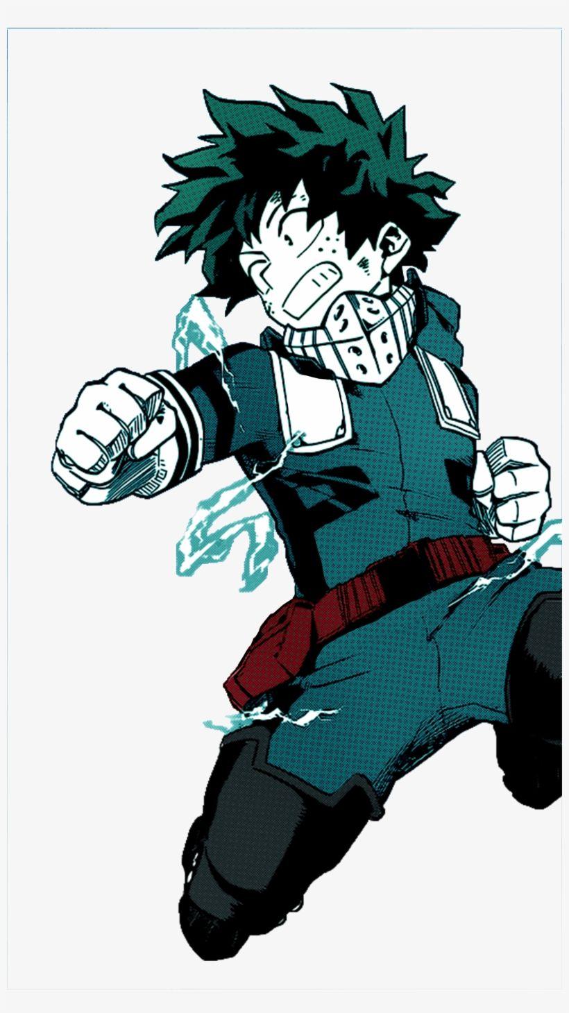 820x1460 My Hero Academia Deku Hình nền Đen và Trắng - Izuku