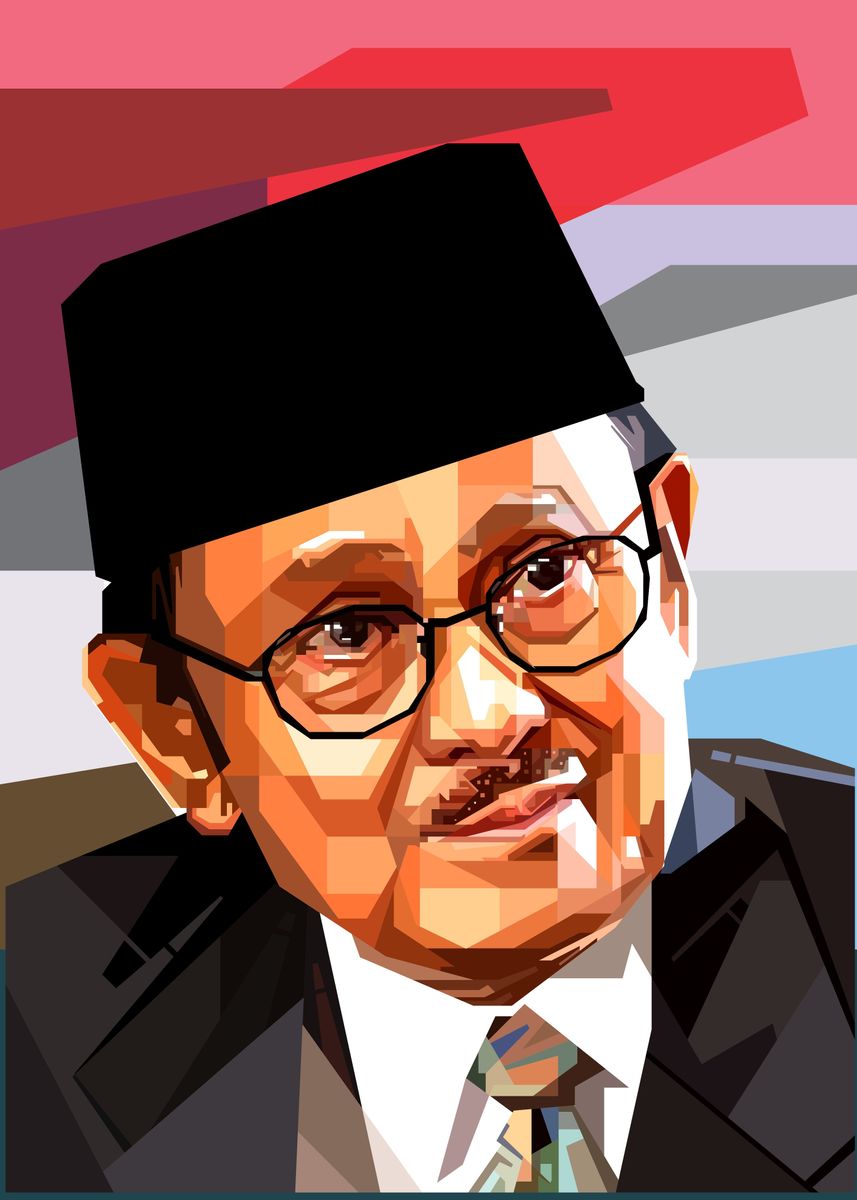 857x1200 BJ Habibie' Poster, picture, metal