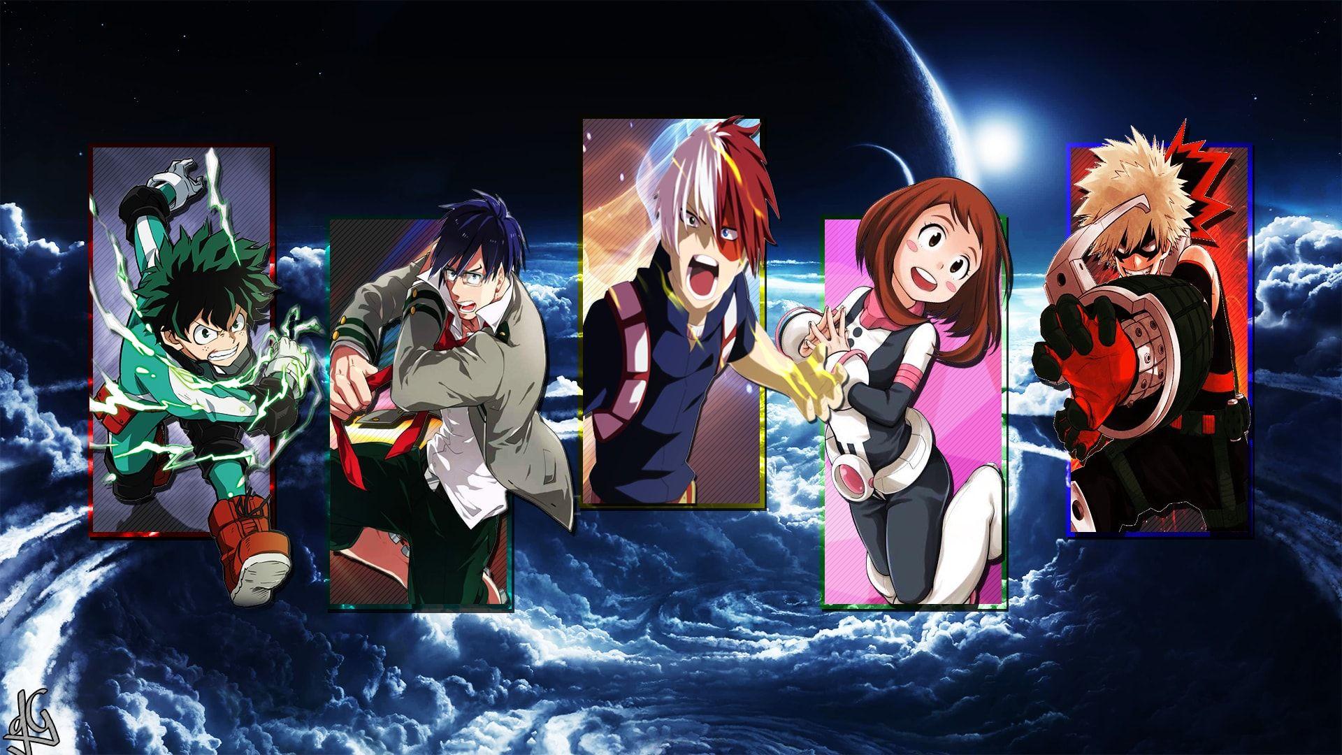 1920x1080 Wallpaper Of Boku No Hero Academia Collage, Izuku Midoriya