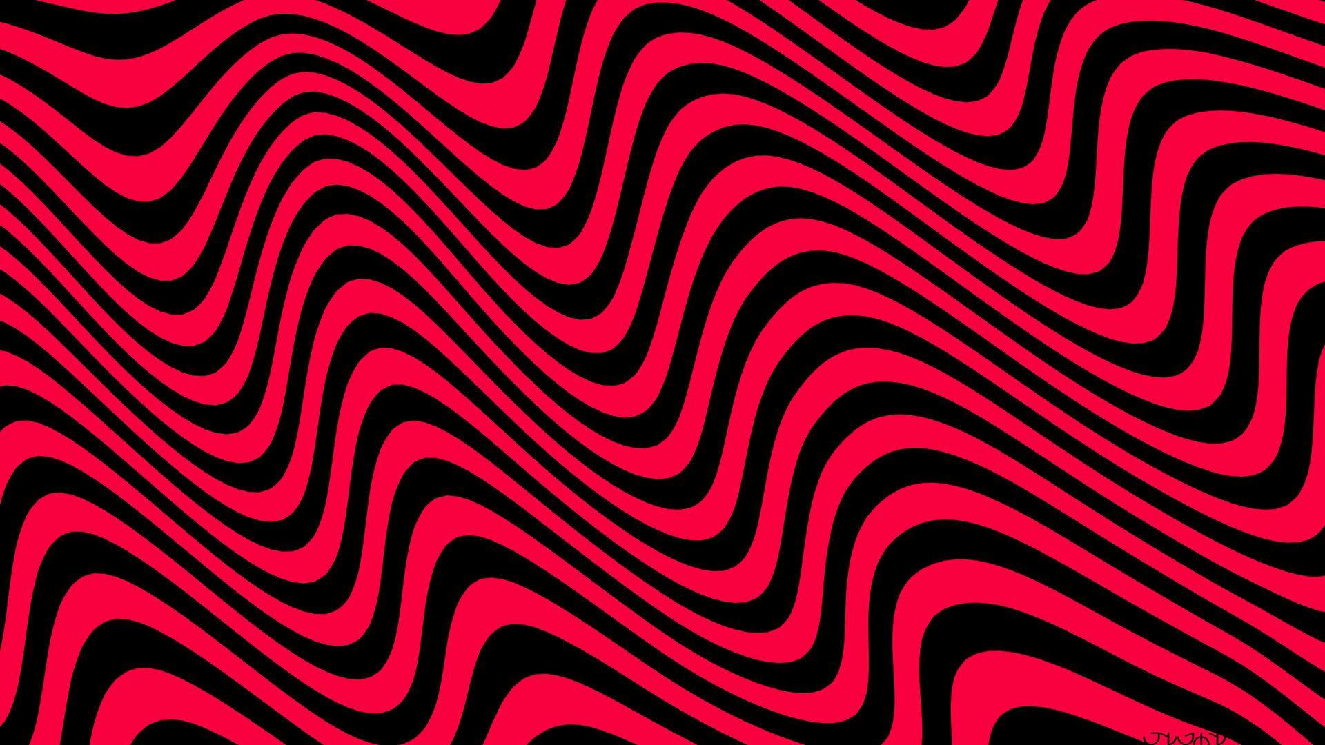 1920x1080 Psychedelic Black and Red [1920x1080][OC]. Red, black