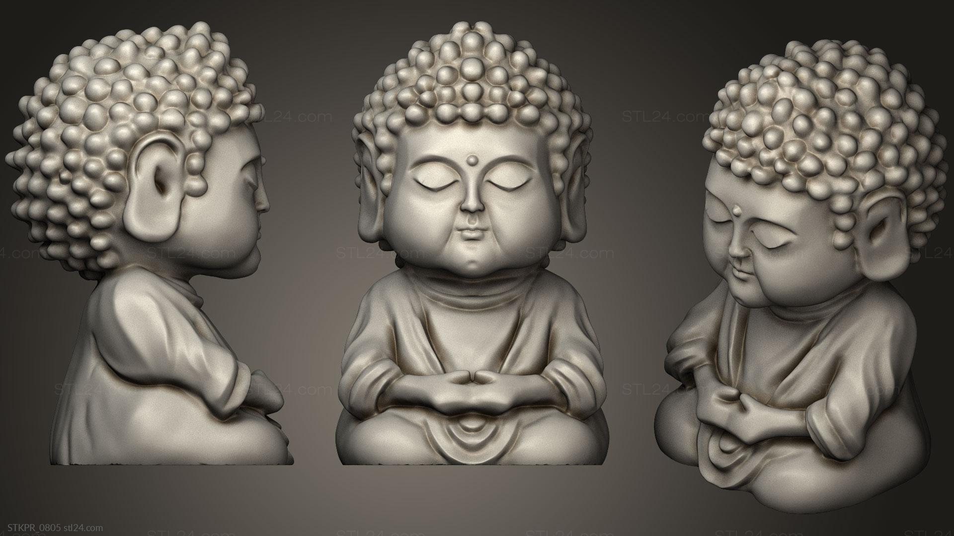 1920x1080 Figurines simple buddha 3D