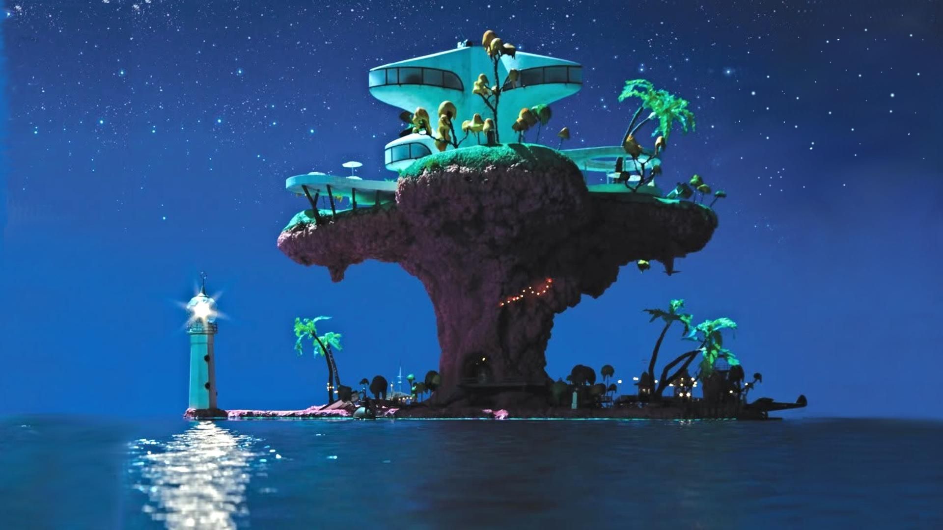 1920x1080 Gorillaz, Gorillaz plastic beach