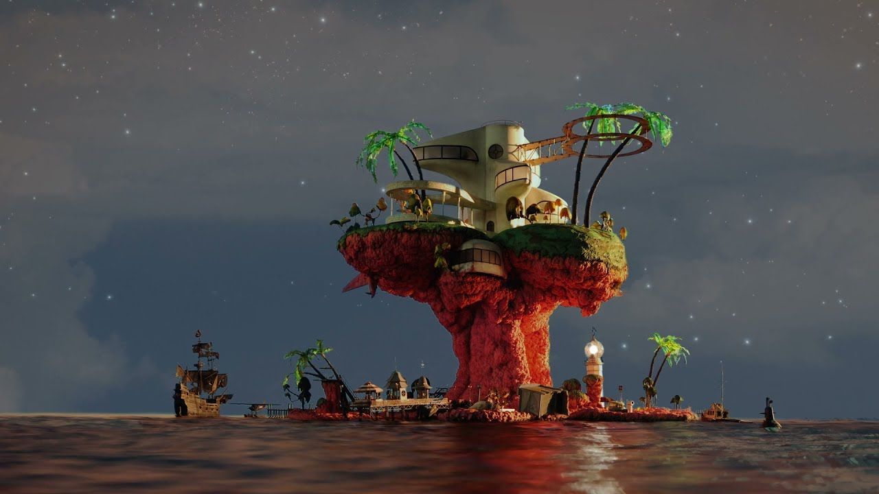 1280x720 Gorillaz Beach Gorillaz 20
