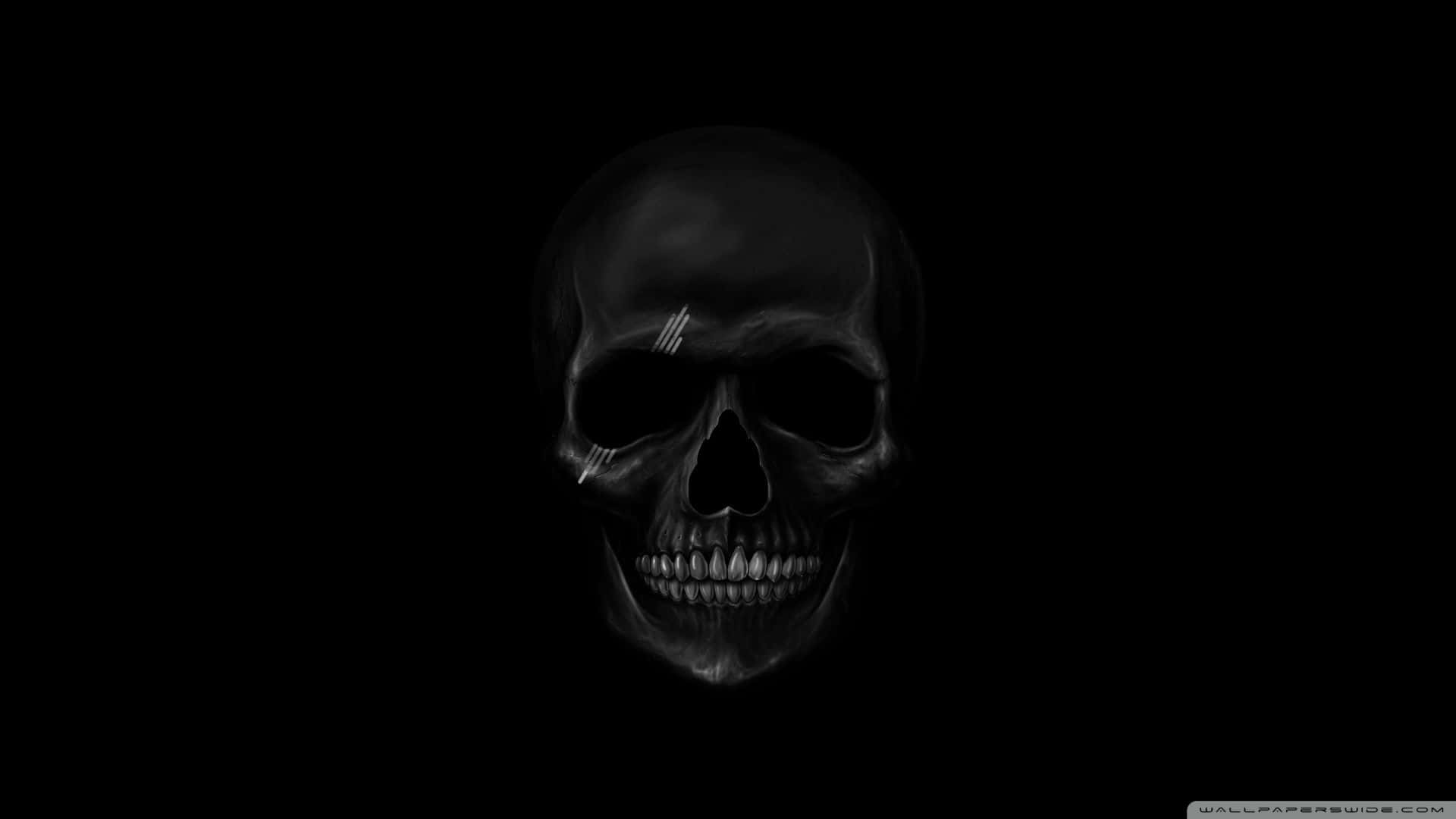 1920x1080 Black Skeleton Background. Wallpaper
