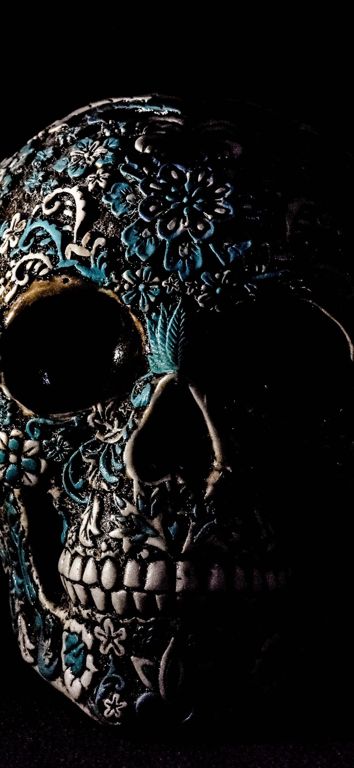 1179x2556 Skull Wallpaper 4K, Human, Skeleton
