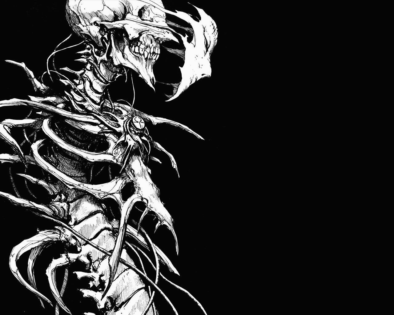 1280x1024 Dark Skeleton Wallpaper
