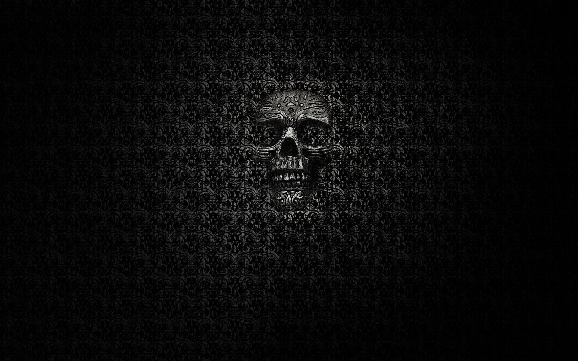 1920x1200 Dark Skull Wallpaper. Skull wallpaper