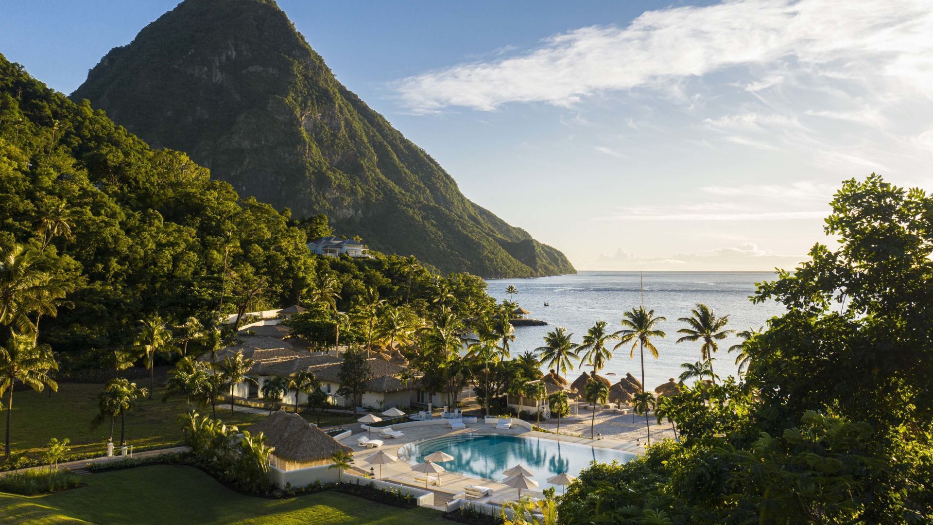 1920x1080 St. Lucia Luxury Beach Resort. Sugar