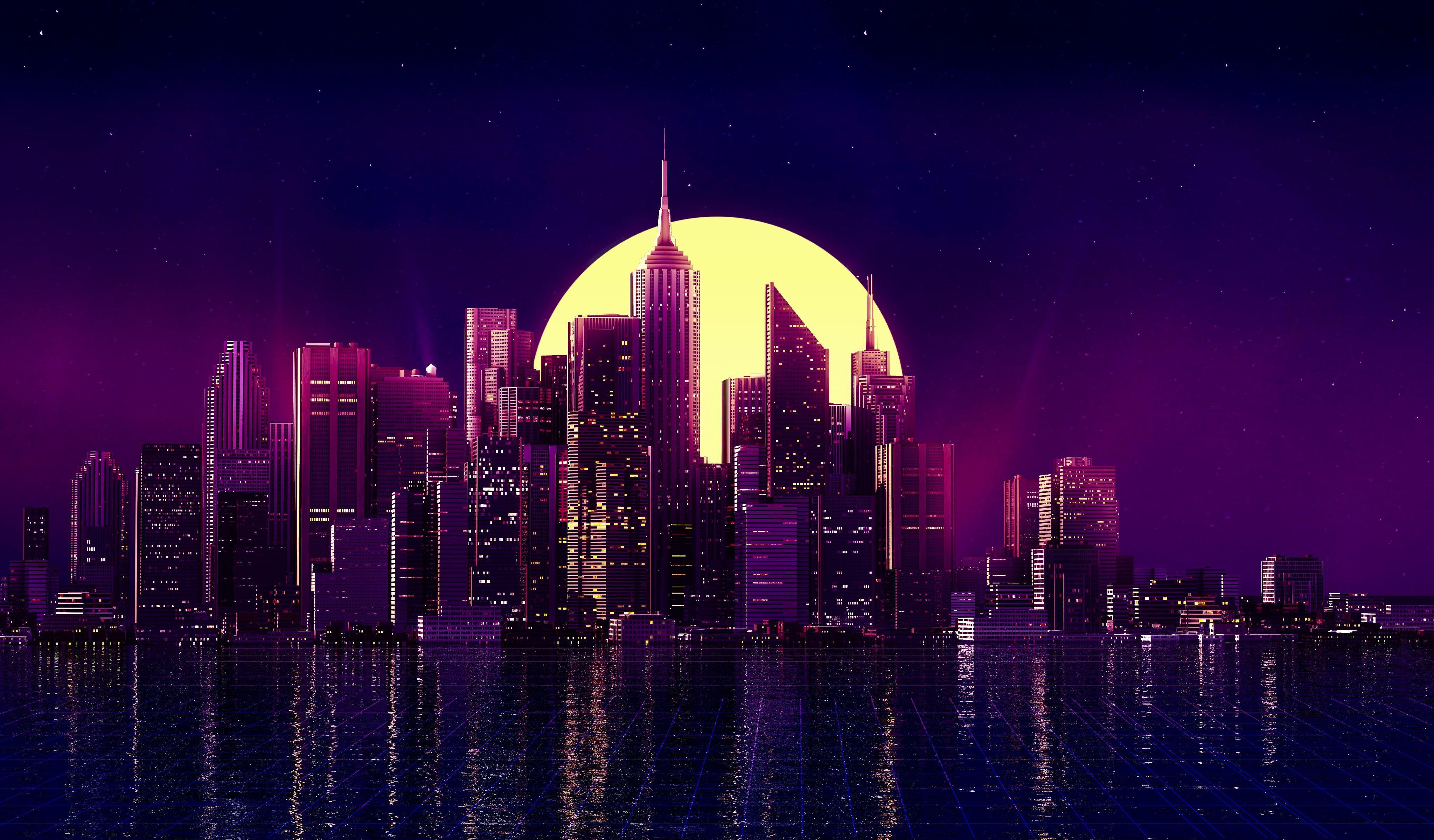 Neon City Wallpapers Top Free Neon City Backgrounds Wallpaperaccess