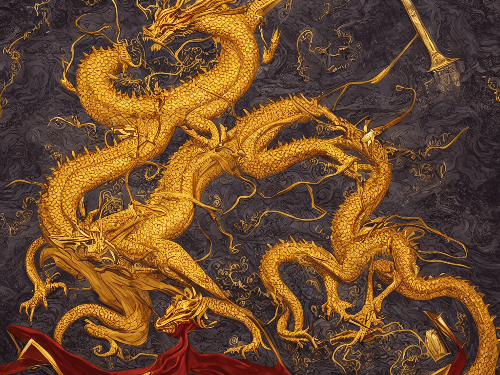 1024x768 digital art, tarot, monarchy, oriental
