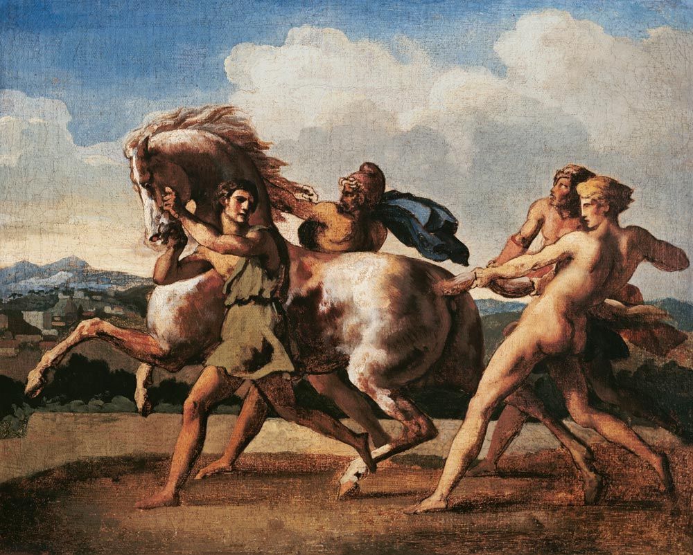 1000x802 Horse, stopped by a slave Louis
