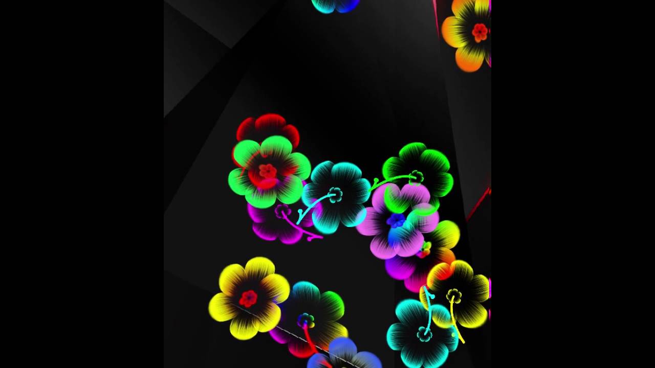 Neon Flowers Wallpapers Top Free Neon Flowers Backgrounds