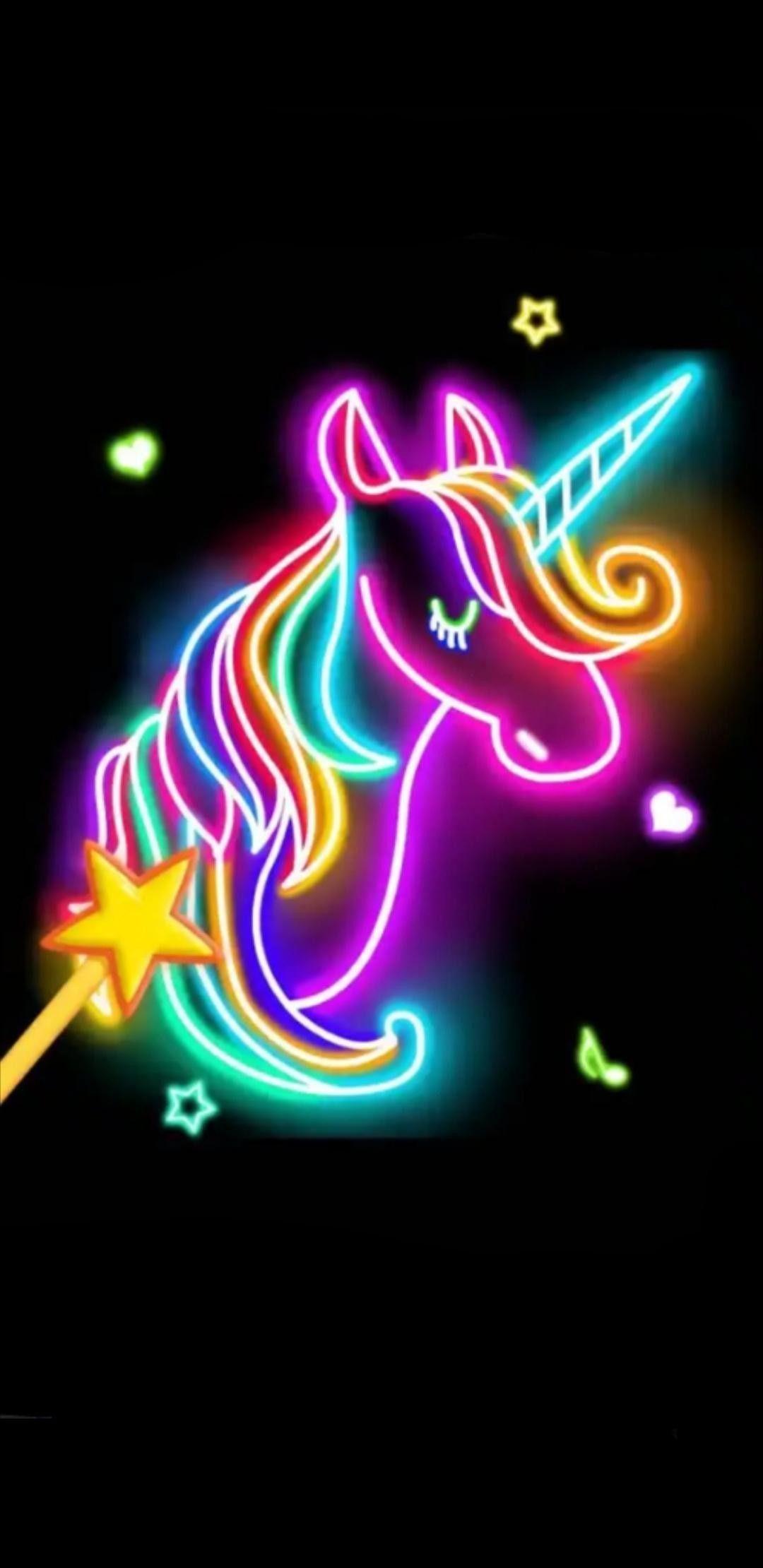 4k Resolution Neon Wallpaper Hd Galaxy Neon Wallpaper Iphone Wallpaper Unicorns