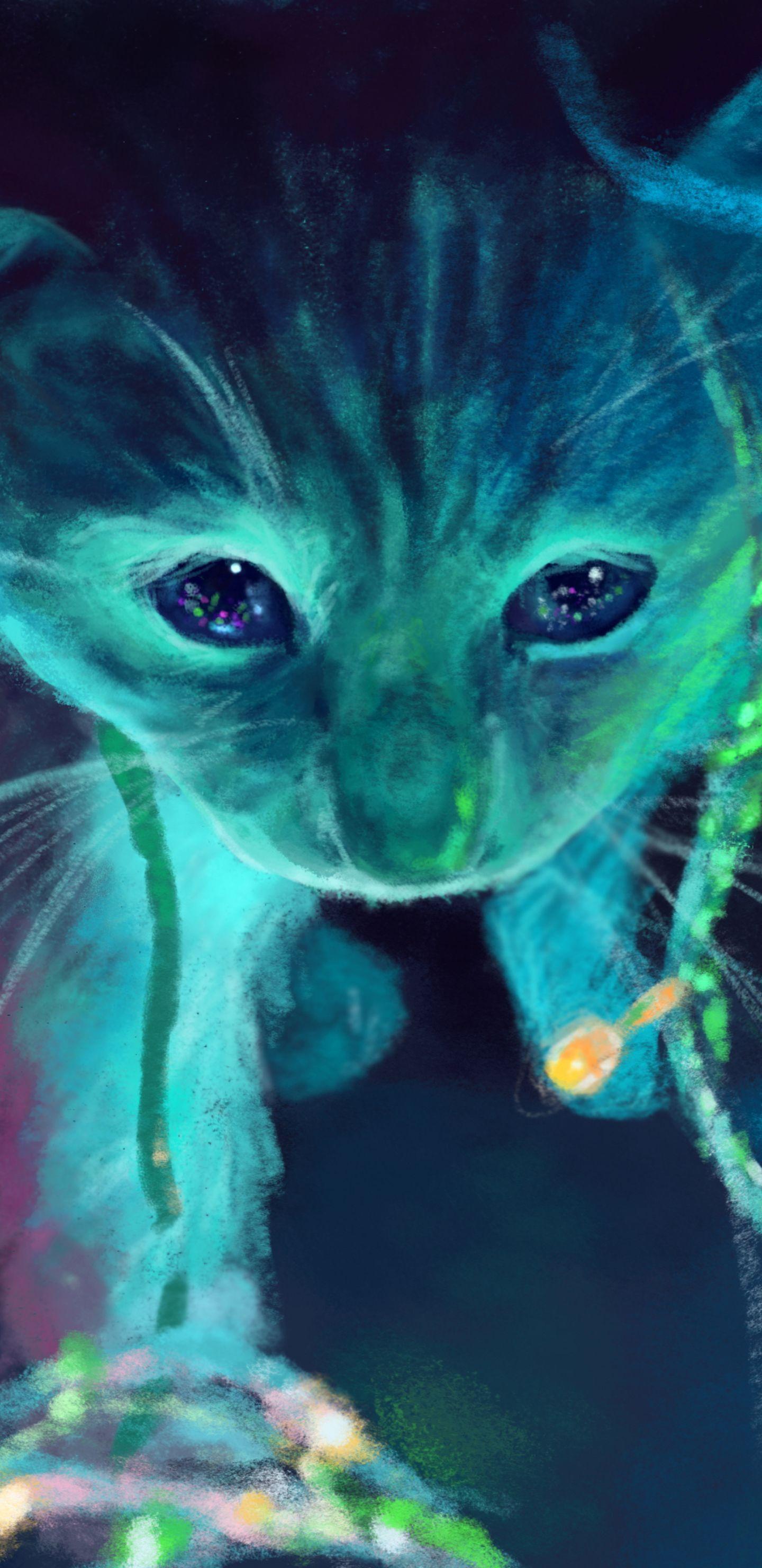 Neon Cat Wallpapers - Top Free Neon Cat Backgrounds - WallpaperAccess