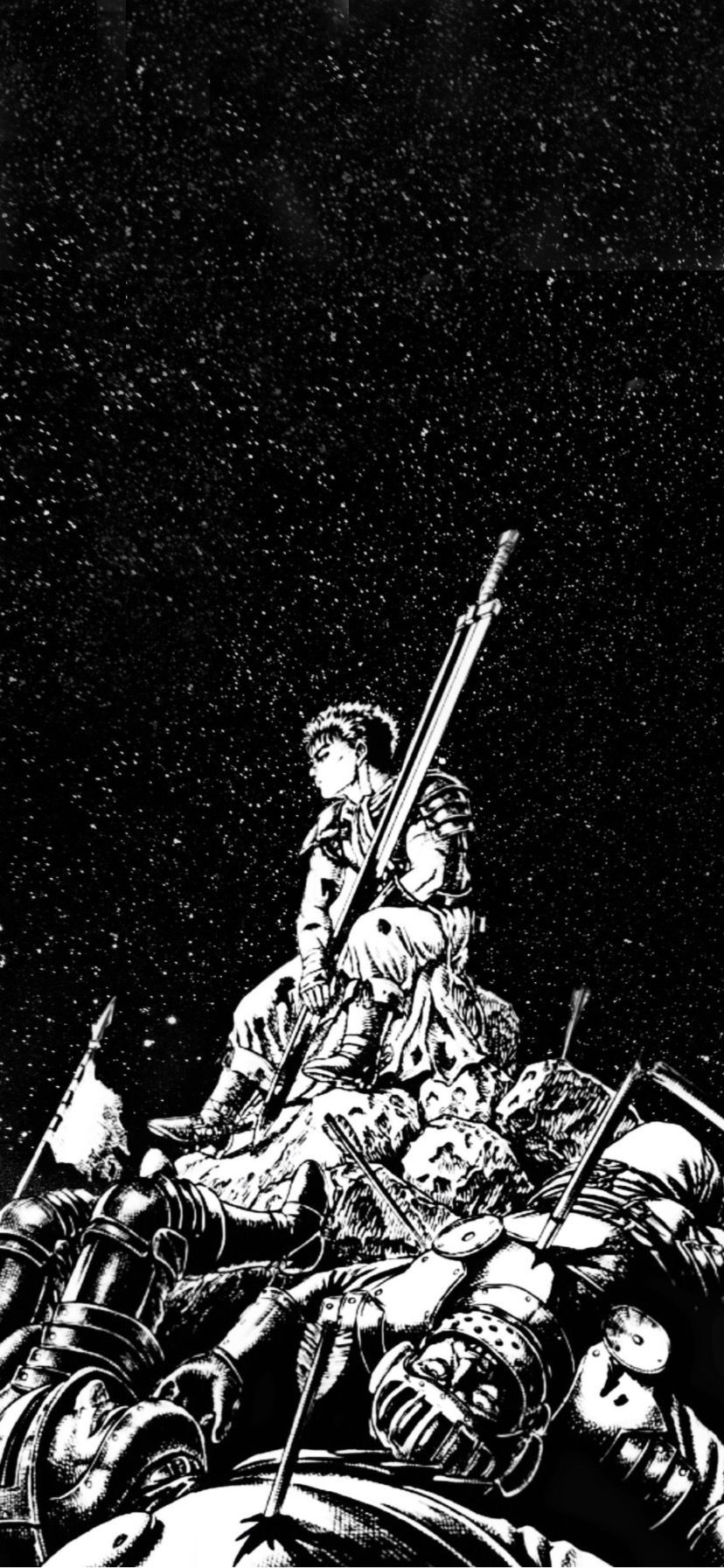 828x1793 Guts wallpaper. Berserk anime 1997