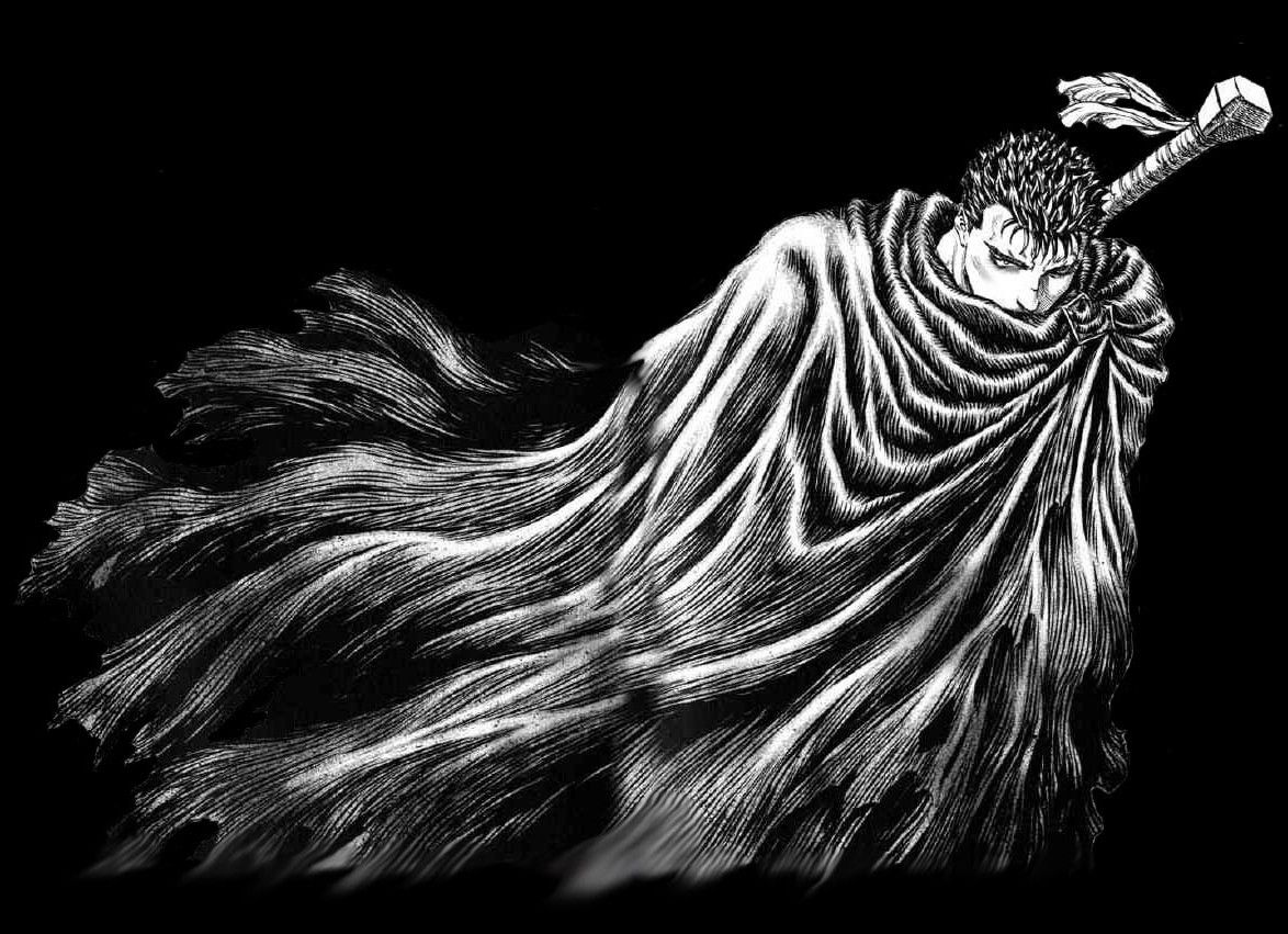 1174x851 berserk guts manga, HD