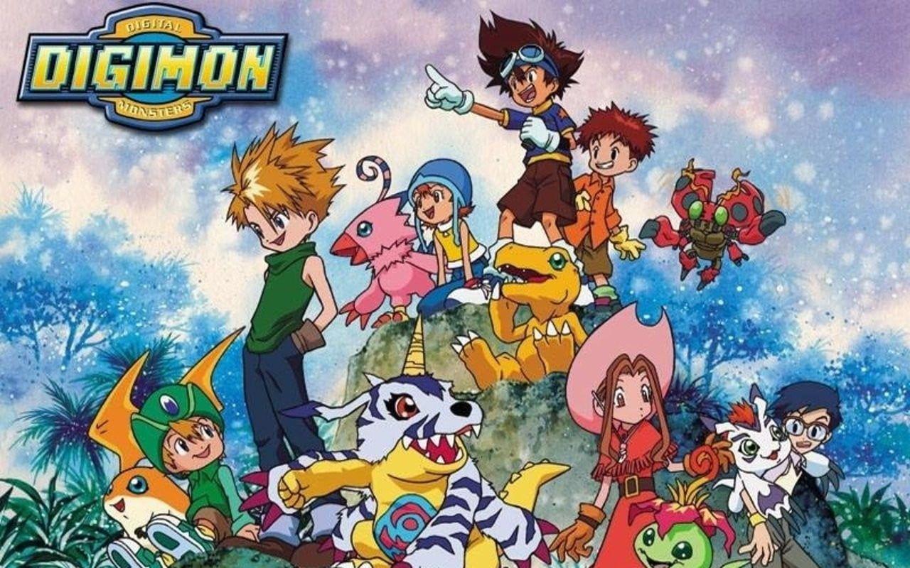1280x800 Digimon wallpaper, Digimon Adventure, Digimon, Taichi Yagami, Sora Takenouchi HD wallpaper