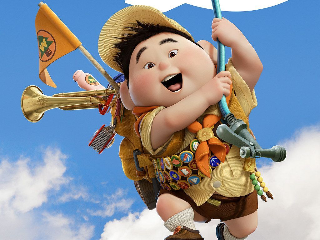 1024x768 Pixars Up Movie Wallpaper 3D Animated