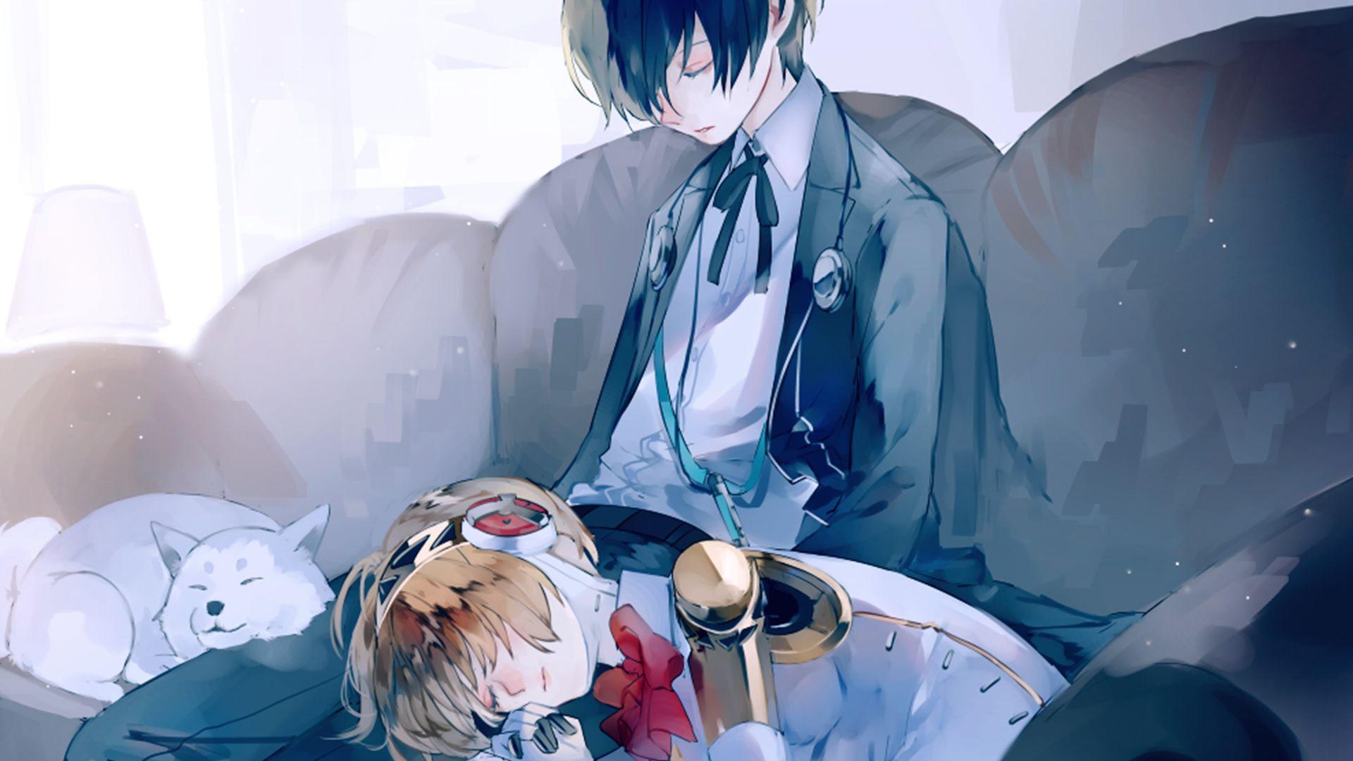1920x1080 Persona 3 Arisato X Aigis