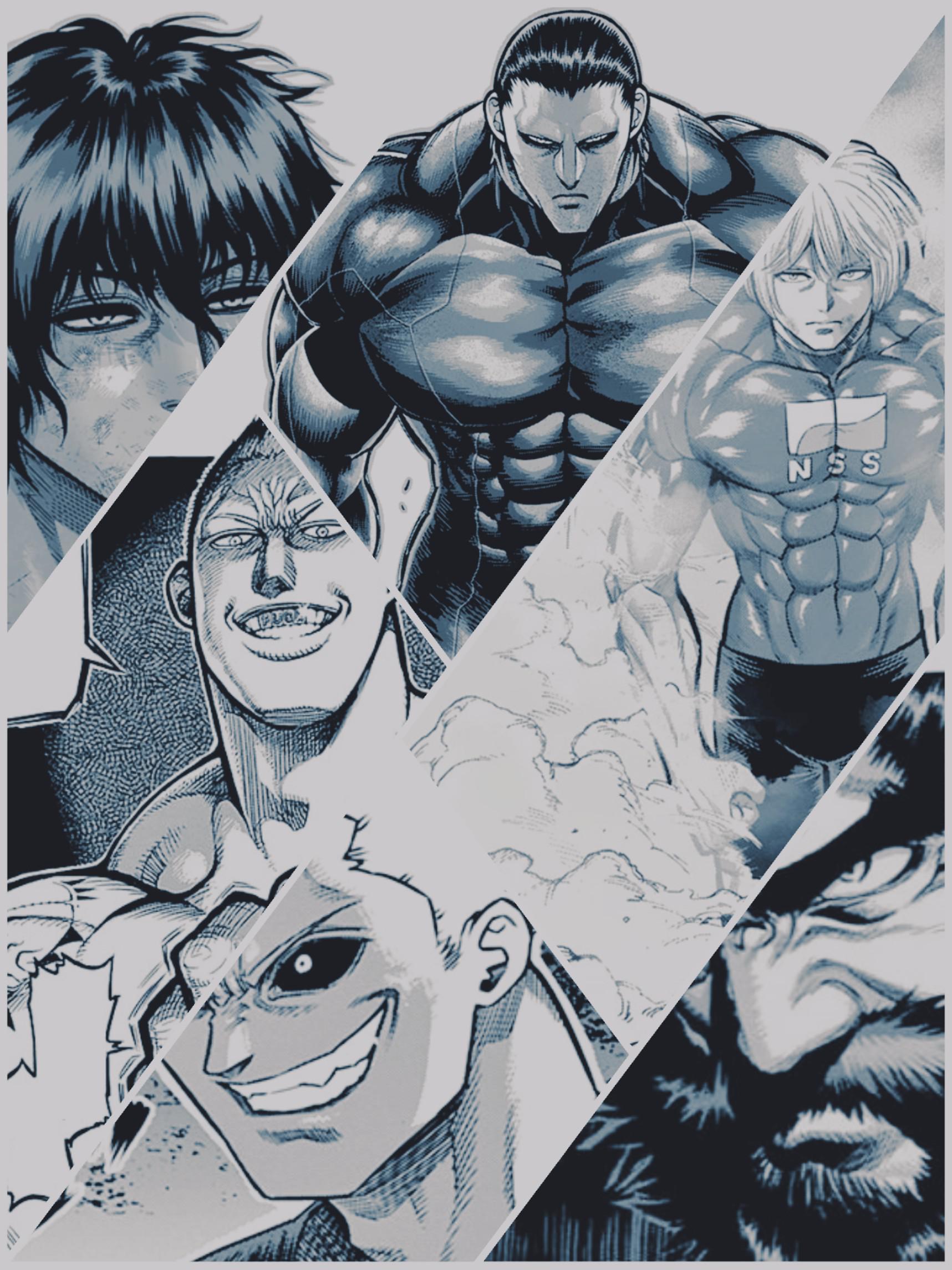 1717x2289 wallpaper with some Kengan fighters